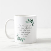 John 16:33 Bibelverse zu ermutigen Kaffeetasse (Links)