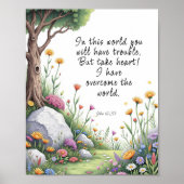 John 16:33 Bible Verse Image Poster (Vorne)