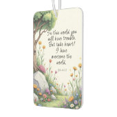 John 16:33 Bible Verse Image Poster Autolufterfrischer (Links)