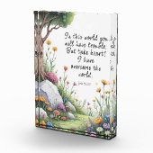 John 16:33 Bible Verse Image Poster Fotoblock (Rechts)