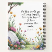 John 16:33 Bible Verse Image Poster Notizblock (Rückseite)