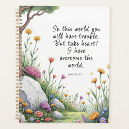 John 16:33 Bible Verse Image Poster Planer