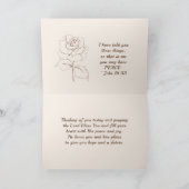 John 16:33 Herzschlag! Ich habe die Welt überwunde Karte (Innenseite)