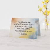 John 16:33 Ich habe die Welt überwunden! Karte (Gelbe Blume)