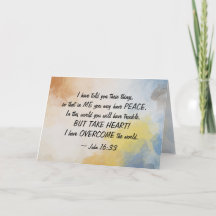 John 16:33 Ich habe die Welt überwunden!