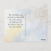 John 16:33 Ich habe die Welt überwunden! Postkarte (Rückseite)