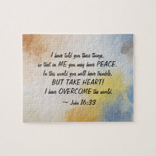 John 16:33 Ich habe die Welt überwunden! Puzzle