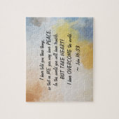 John 16:33 Ich habe die Welt überwunden! Puzzle (Vertikal)