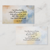 John 16:33 Ich habe die Welt überwunden! Visitenkarte (Vorne/Hinten)