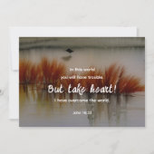 John 16:33 Ich habe Überwindung Bibel Verse Flat C (Vorderseite)