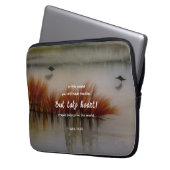 John 16:33 Ich habe Überwindung der Bibel Verse Ch Laptopschutzhülle (Vorderseite Links)