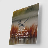 John 16:33 Ich habe Überwindung der Bibel Verse Ch Quadratische Wanduhr (Winkel)