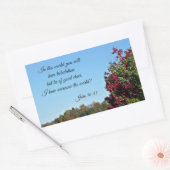 John 16:33 In der Welt wirst du... Rechteckiger Aufkleber (Umschlag)