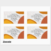 John 16:33 In mir hast du vielleicht Frieden Rechteckiger Aufkleber (Blatt)