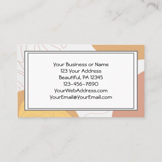 John 16:33 In mir hast du vielleicht Frieden Visitenkarte (Rückseite)