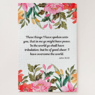 John 16:33 - In mir könntest du Frieden haben Puzzle