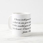 John-16:33 Kaffeetasse (Vorderseite Links)