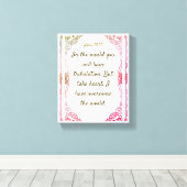 John 16: 33 | Motivierend Biokotierungen Verse Leinwanddruck (Insitu (Holzboden))