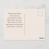 John 16:33 Nimm das Herz! Ich habe die Welt überwu Postkarte (Rückseite)