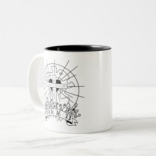 John 16:33 Tasse (Vorderseite Links)