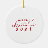 John 16:33 Weihnachten 2024 - Verzierung Keramik Ornament (Hinten)
