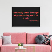 John 17:17 Bible Verse Scripture KJV Wall Art Leinwanddruck (Insitu (Wohnzimmer))
