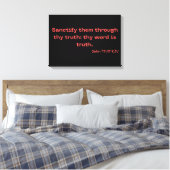 John 17:17 Bible Verse Scripture KJV Wall Art Leinwanddruck (Insitu (Schlafzimmer))