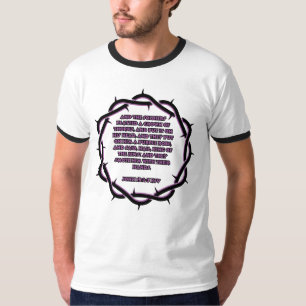 John 19:2-3 KJV Bible Verse Men's Ringer T-Shirt