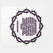 John 19:2-3 KJV Bible Verse Scripture Fleecedecke (Vorderseite (Horizontal))