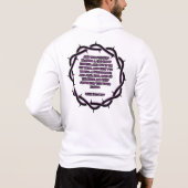 John 19:2-3 KJV Bible Verse Scripture Full-Zip Men Hoodie (Rückseite)
