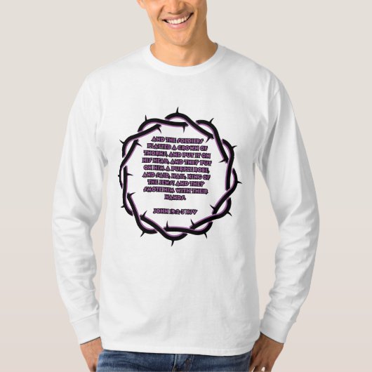 John 19:2-3 KJV Bible Verse Scripture Men's T-Shirt (Vorderseite)