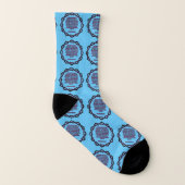 John 19:2-3 KJV Bible Verse Scripture Sky Blue Socken (Links - Innen)
