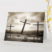 JOHN 19:30 Jumbo-Faltkarte Karte (Gelbe Blume)