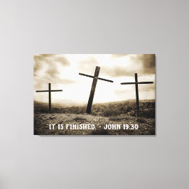 JOHN 19:30 Starke Canvas Print Leinwanddruck