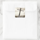 JOHN 19:30 Uhr Quadratischer Aufkleber (Tasche)