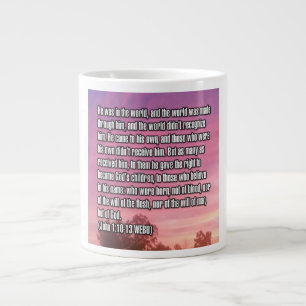 John 1:10-13 WEBU-Tasse Jumbo-Tasse