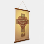 John 1:12 wandteppich mit holzrahmen (Gewinkelt)