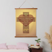 John 1:12 wandteppich mit holzrahmen (Schlafzimmer)