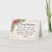 John 1:14 Das Wort wurde Fleisch, Weihnachten Karte (Vorderseite)