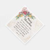 John 1:14 Das Wort wurde Fleisch, Weihnachten Serviette (Ecke)