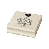 John 1:14 Ornament Shape Typography Gummistempel (Stempel)