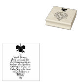 John 1:14 Ornament Shape Typography Gummistempel (Stempel)