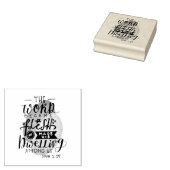 John 1:14 Schrift Typografie Gummistempel (Stempel)