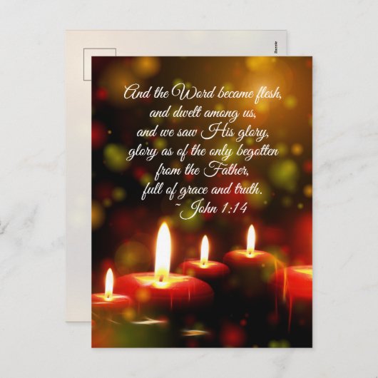 John 1:14 Wort wird zu Weihnachten als Fleisch-Sch (Vorne/Hinten)