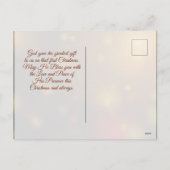 John 1:14 Wort wird zu Weihnachten als Fleisch-Sch (Rückseite)