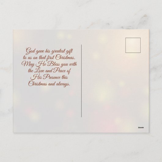 John 1:14 Wort wird zu Weihnachten als Fleisch-Sch (Rückseite)