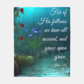 John 1:16 fleecedecke (Vorderseite)