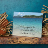 John 1:1 Am Anfang war das Wort.. Fotoplatte (Seite)