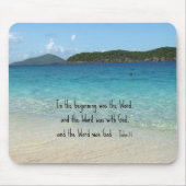 John 1:1 Am Anfang war das Wort.. Mousepad (Vorne)