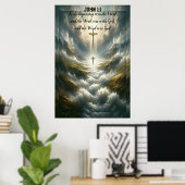 John 1:1 Am Anfang war das Wort Poster (Heimbüro)
